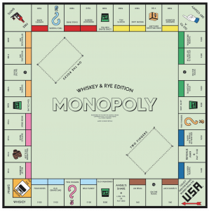 Whiskey and Rye Monopoly Board