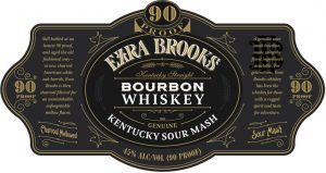 Ezra Brooks Kentucky Straight Bourbon Whiskey 90 Proof Label