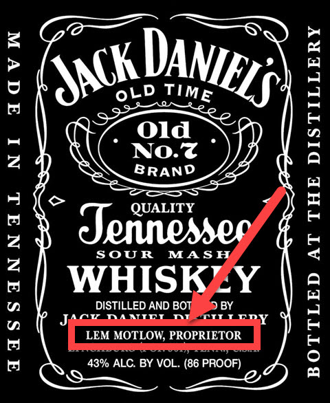 Jack Daniels - Lem Motlow Proprietor