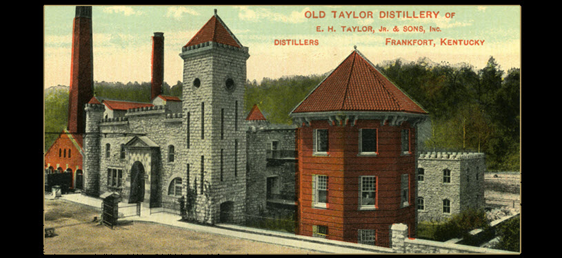 Old Taylor Distillery Postcard - Cover
