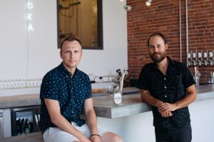 Tyler Simmons and Steven Ocheltree of Our/Los Angeles distillery and tasting room.
