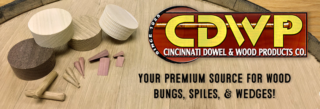 Cincinnati Dowel and Wood Products - Makers of Bungs, Wedges & Spiles for Craft Distilleries