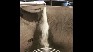 Castle & Key Distillery - Test run of water mash into fermentation tank