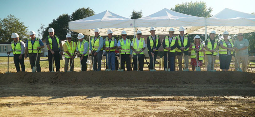 Independent Stave Company Ground Breaking on Barrel Stave Mill