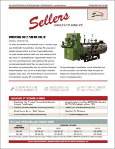 Sellers Manufacturing - S-Series Immersion Fired Steam Boiler 08-2016