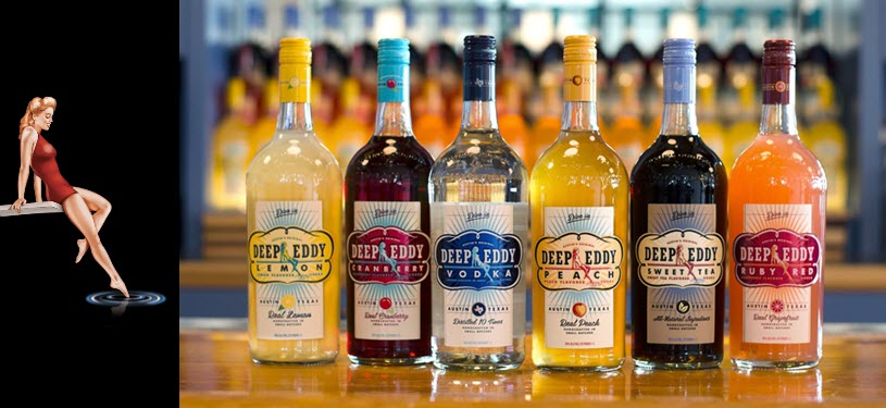 Deep Eddy Vodka Product Line - Lemon, Cranberry, Peach, Sweet Tea, Ruby Red, Original