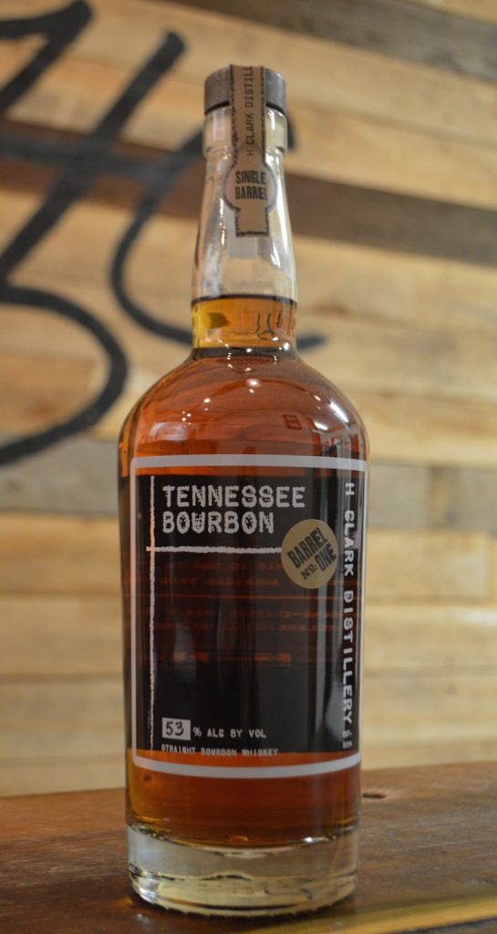 H Clark Distillery Tennessee Bourbon Bottle No. 1 Distillery Trail