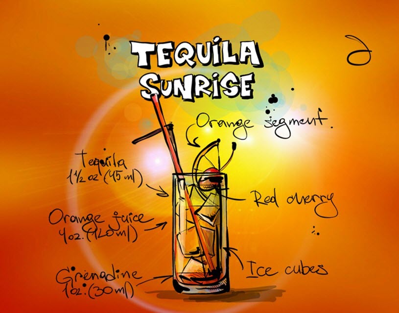 How to Make a Tequila Sunrise Cocktail