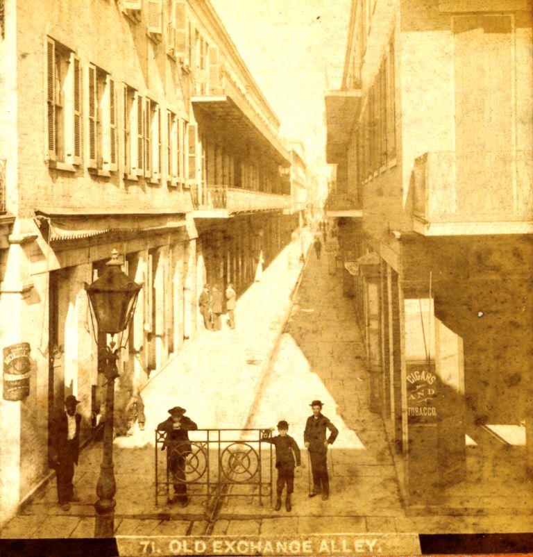 Old Exchange Alley by George F. Mugnier c1870