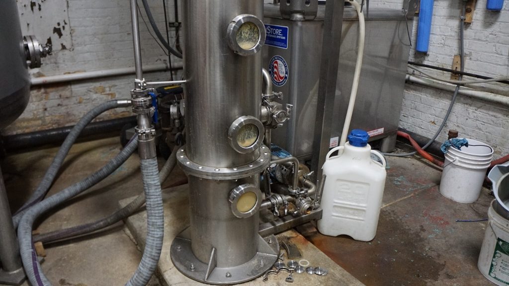 FEW Spirits Distillery - Vendome Copper & Brass Works 24' x 12 Inch Stainless Steel Column Still