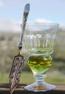 Absinthe glass and spoon – Courtesy Eric Litton