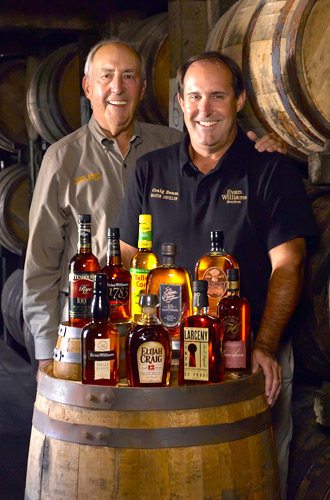 Master Distiller Parker Beam and son Craig Beam
