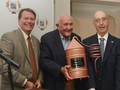 Parker Beam Receiving Kentucky Distillers' Association Lifetime Acheivement Award