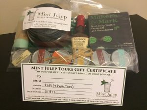 Mint Julep Tours Gift Certificate