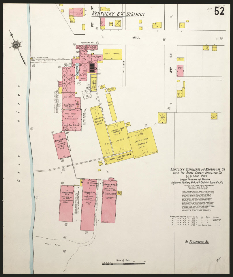 The Boone County Distilling Company, Distillery No. 8 Petersburg, Kentucky 1833-1900