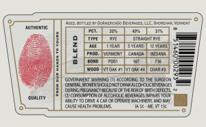 WhistlePig Distillery - Bottled in Barn, Farmstock Rye Whiskey Label