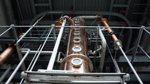 Sagamore Spirit Distillery - Vendome Copper & Brass Works 40' Tall Column Still
