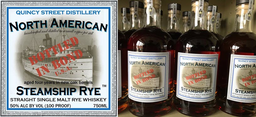Quincy Street Distillery - North American Steamship Rye Whiskey