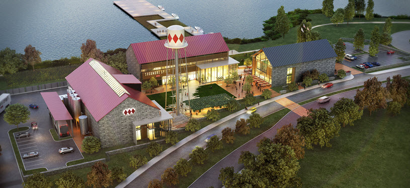 Sagamore Spirit Distillery - Rendering of Distillery Aerial