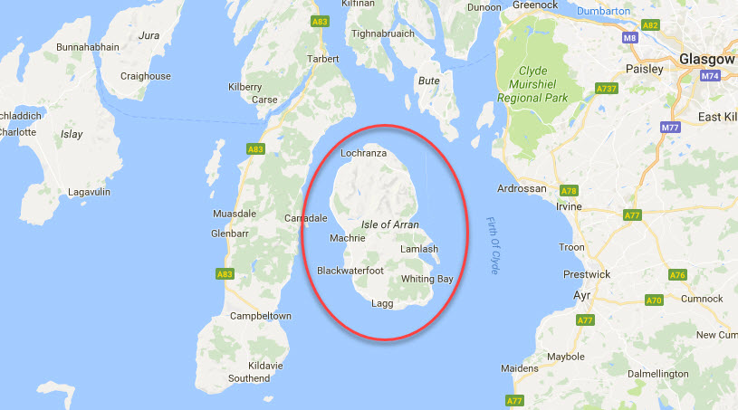 Isle of Arran - Map