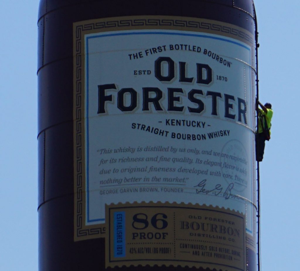 Old Forester - Water Tower Reveal, Men at Work