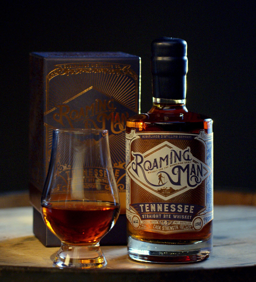 Sugarlands Distilling - Roaming Man Tennessee Straight Rye Whiskey, Cask Strength