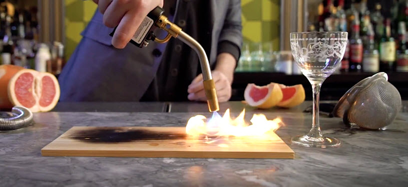 How to Make The Laguna Salada Cocktail - With a Torch