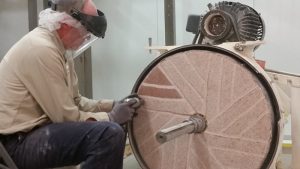 Hodgson Mill - Sharpening Pink Granite Millstone