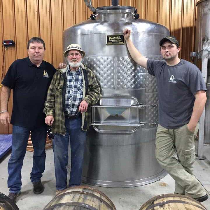 Neeley Family Distillery - 600 Gallon Vendome Copper & Brass Works Mash Tun - Cooker, Three Generations of Bootleggers
