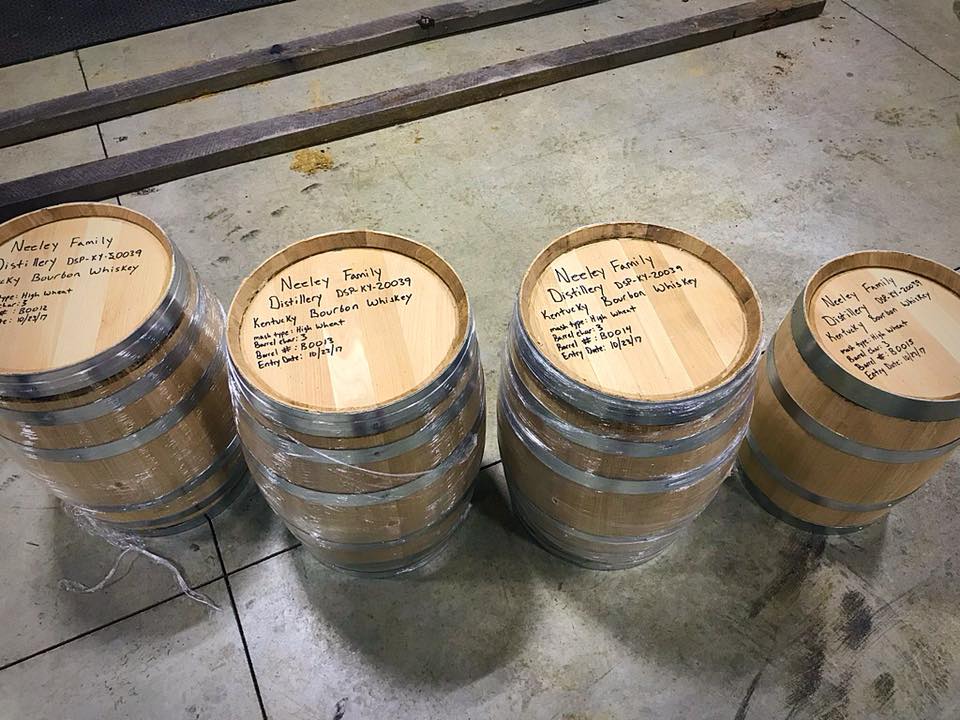 Neeley Family DIstillery - Kentucky Bourbon Whiskey Barrels Ready for the Rickhouse