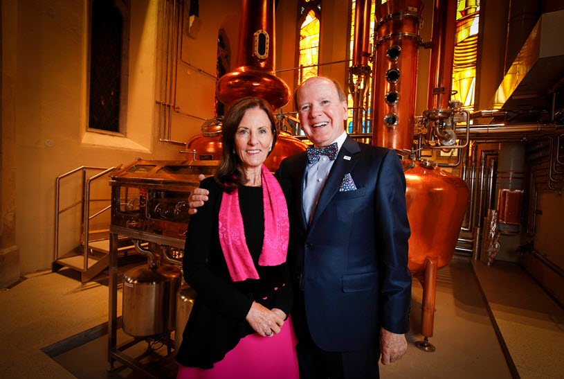 Pearse Lyons Distillery - Founders Dr. Pearse Lyons and Deirdre Lyons