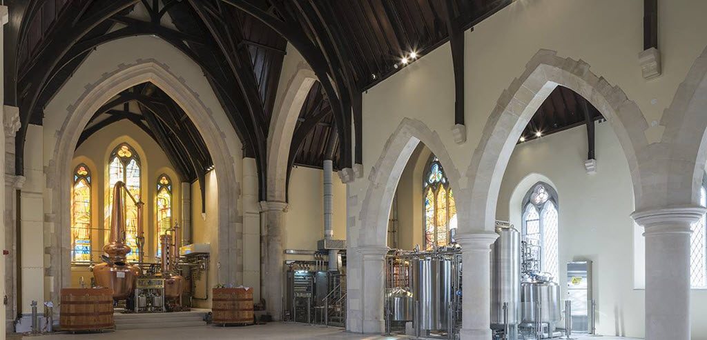 Pearse Lyons Distillery - TOTP Architects, Pot Still and Fermentation Tanks