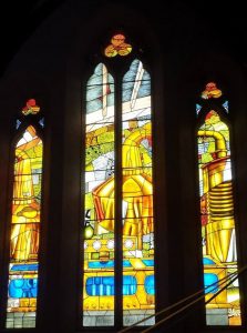Pearse Lyons Distillery - TOTP Architects, Stained Glass with Story of Distillation