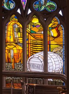 Pearse Lyons Distillery - TOTP Architects, Stained Glass with Story of the Brewing Process