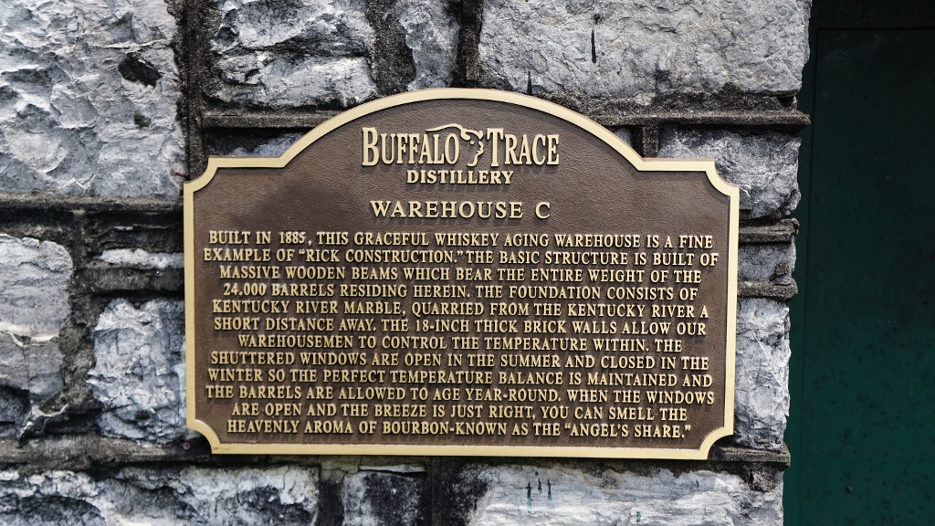 Buffalo Trace Distillery - Warehouse C, Historic Plaque