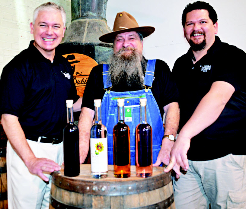Dalton Distillery - Partner and Director of Marketing Vann Brown, Master Distiller Raymond Butler and Founder Chuck Butler