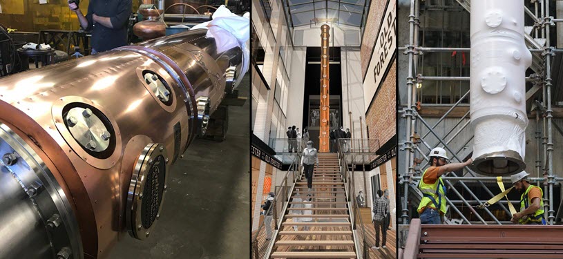 Old Forester Distillery - Vendome Copper & Brass Works Column Still Delivery
