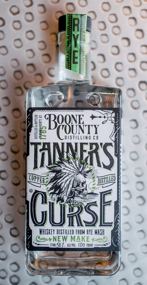 Boone County Distilling - Tanner's Curse White Whiskey from Rye Mash