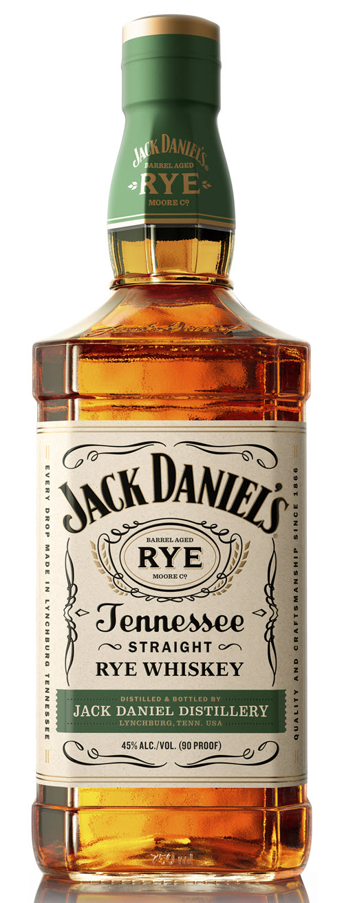 Jack Daniel Distillery - Jack Daniel's Tennessee Rye Whiskey Bottle