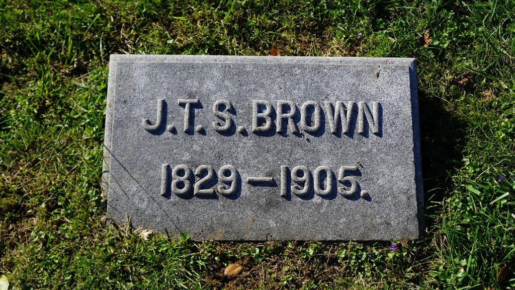 Cave Hill Cemetery - John T.S. Brown 1829-1905