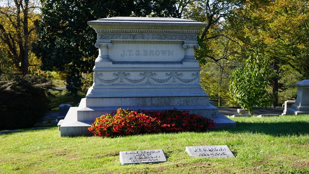 Cave Hill Cemetery - John T.S. Brown 1829-1905