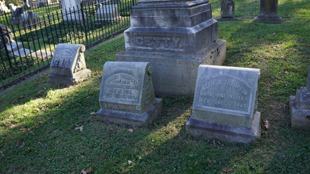 Cave Hill Cemetery - James Thompson 1855-1924 Family