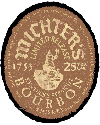 Michter's Distillery - Michter's Limited Release 25 Year Old Kentucky Straight Bourbon Whiskey, Front Label