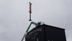 Wilderness Trail Distillery - Vendome Copper & Brass Works, Copper Condenders Flying through the Air