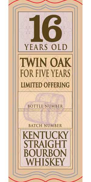 Jefferson's Presidential Select 16 Year Old Twin Oak Bourbon - Twin Oak Label