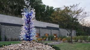 Maker's Mark Distillery - Chihuly, Sapphire and Platinum Waterdrop Tower