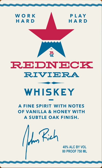 Redneck Riviera Whiskey Label Front