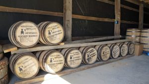 Neeley Family Distillery - 53 Gallon Barrels Aging in Warehouse