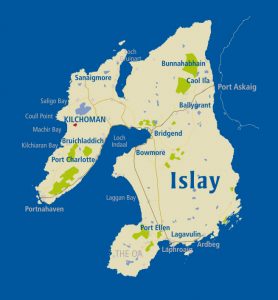 Kilchoman Distillery - Isle of Islay Map