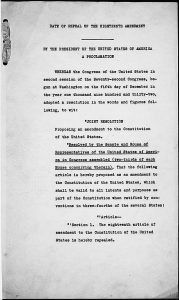 Repeal of the 18th Amendment Page 1